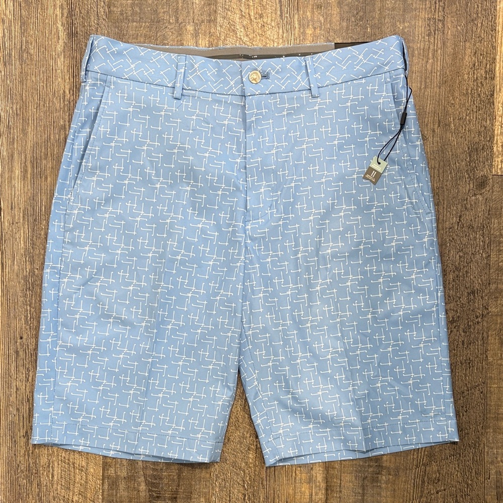 Walter Hagen Light Blue Patterned Men’s Golf Shorts Size 32